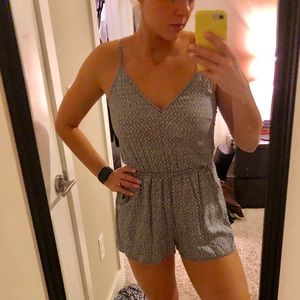H&M white and black Romper